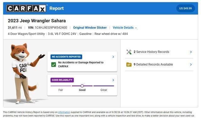 2023 Jeep Wrangler Sahara 4WD