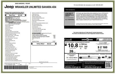 2022 Jeep Wrangler Unlimited Sahara 4WD