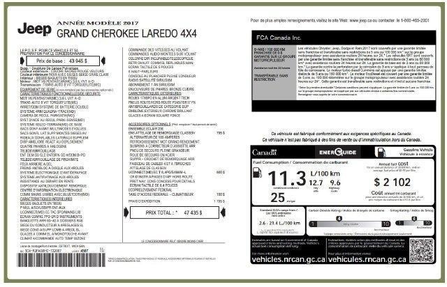 2017 Jeep Grand Cherokee Laredo 4WD