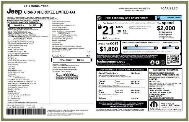 2019 Jeep Grand Cherokee Limited 4WD