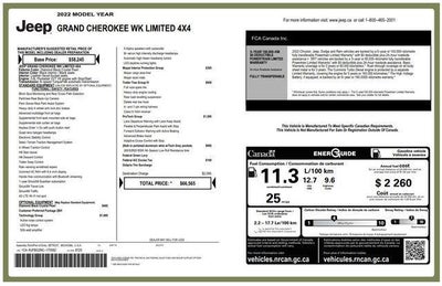 2022 Jeep Grand Cherokee WK Limited 4WD