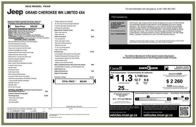 2022 Jeep Grand Cherokee WK Limited 4WD
