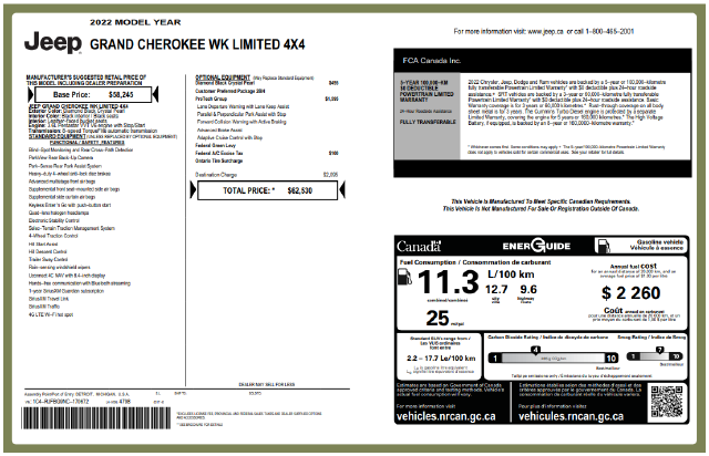 2022 Jeep Grand Cherokee WK Limited 4WD