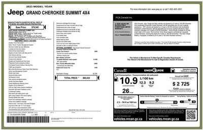 2023 Jeep Grand Cherokee Summit 4WD