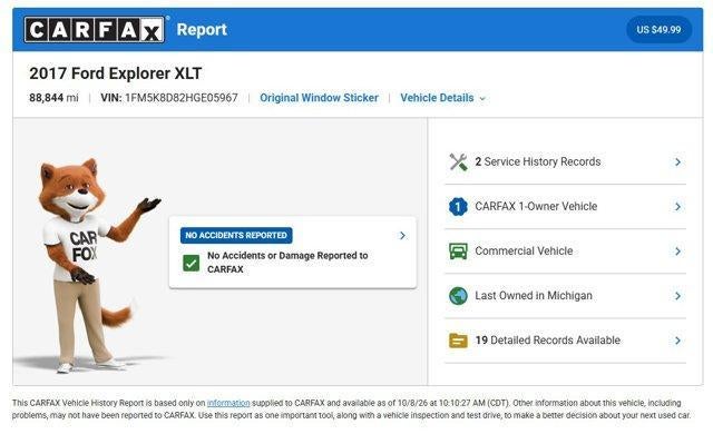 2017 Ford Explorer XLT 4WD