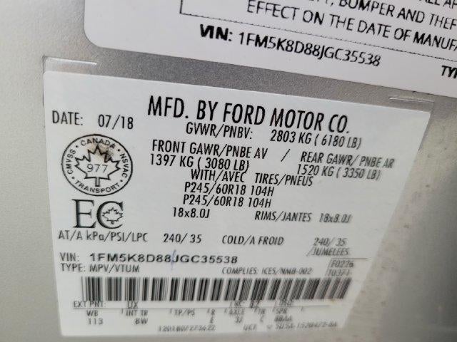 2018 Ford Explorer XLT 4WD