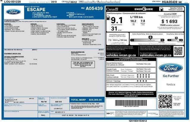 2017 Ford Escape SE FWD