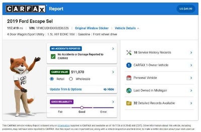2019 Ford Escape SEL FWD