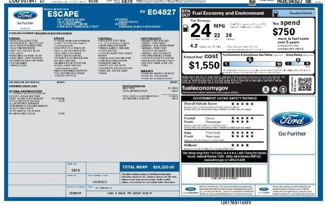2017 Ford Escape SE 4WD
