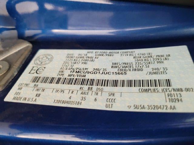 2018 Ford Escape SE 4WD