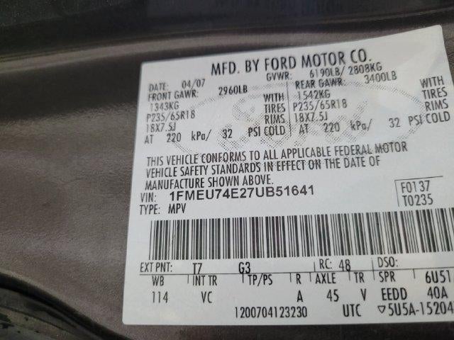 2007 Ford Explorer Eddie Bauer 4WD