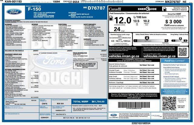 2021 Ford F-150 XLT XTR 4WD