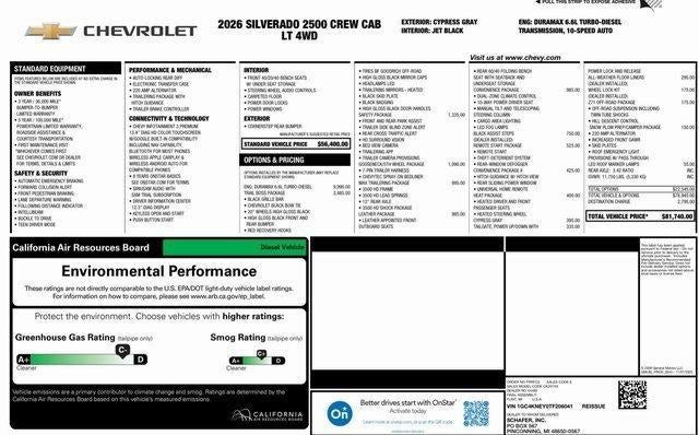 2026 Chevrolet Silverado 2500 HD LT