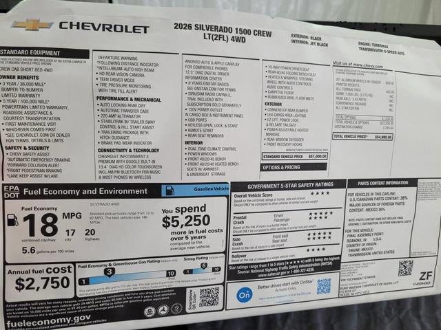2026 Chevrolet Silverado 1500 LT (2FL)