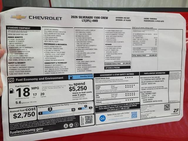2026 Chevrolet Silverado 1500 LT (2FL)