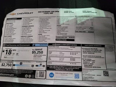 2026 Chevrolet Silverado 1500 LT (2FL)