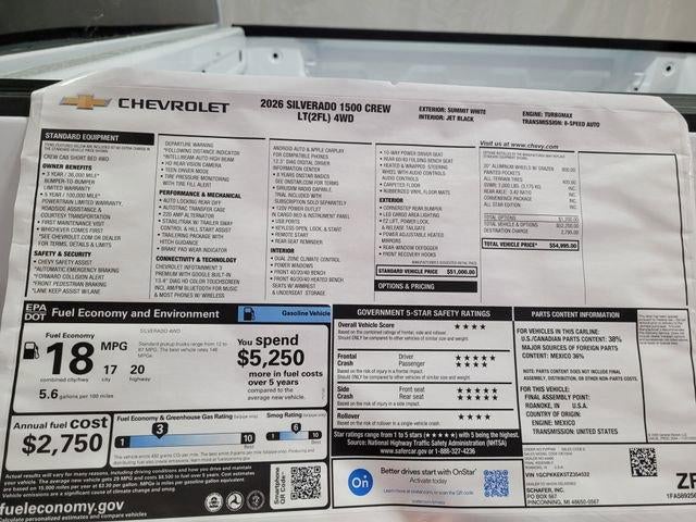 2026 Chevrolet Silverado 1500 LT (2FL)