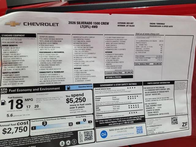 2026 Chevrolet Silverado 1500 LT (2FL)