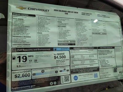 2026 Chevrolet Colorado WT