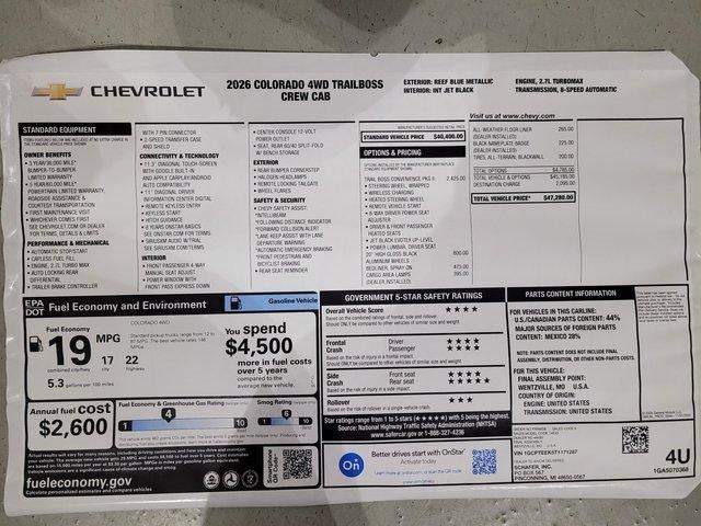 2026 Chevrolet Colorado Trail Boss