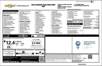 2025 Chevrolet Colorado Trail Boss 4WD