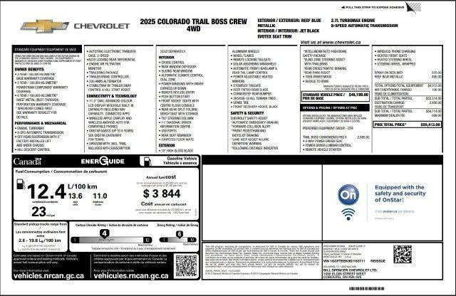 2025 Chevrolet Colorado Trail Boss 4WD
