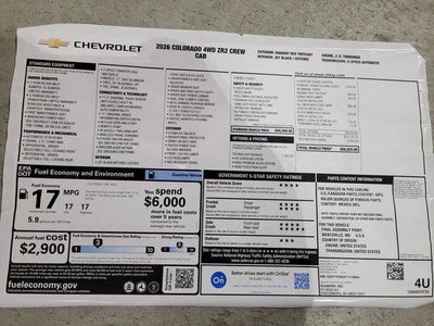 2026 Chevrolet Colorado ZR2