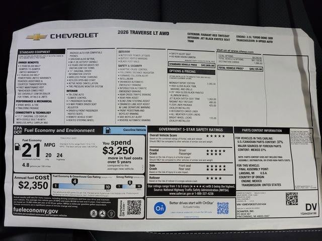 2026 Chevrolet Traverse LT