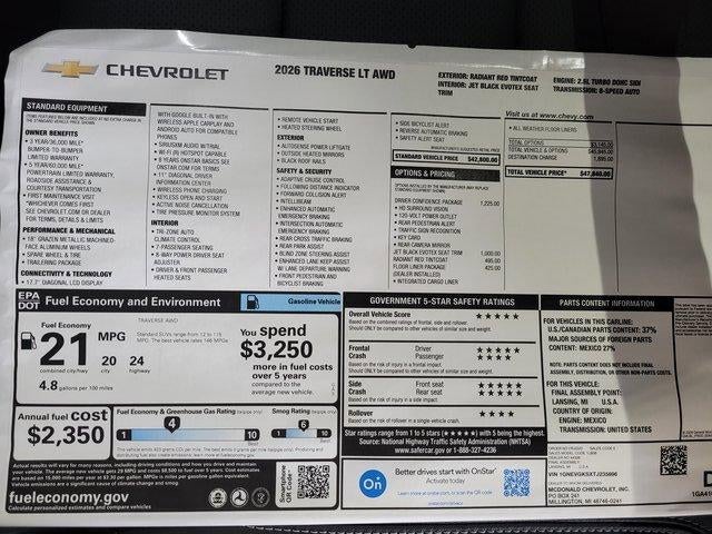 2026 Chevrolet Traverse LT