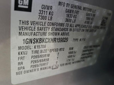 2017 Chevrolet Tahoe LT 4WD