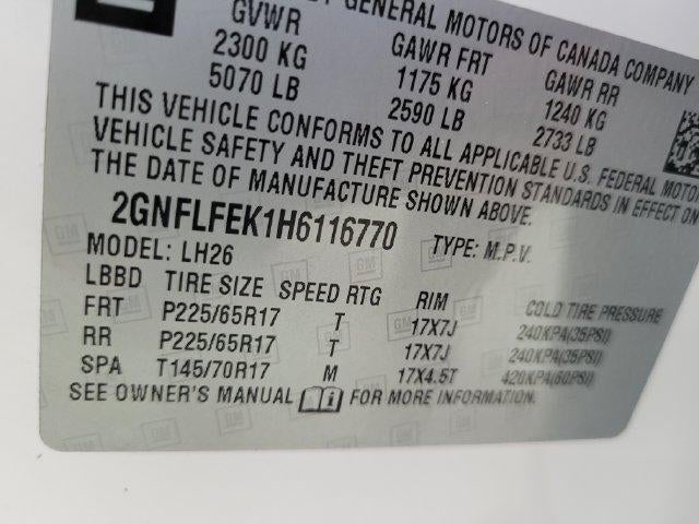 2017 Chevrolet Equinox LT AWD