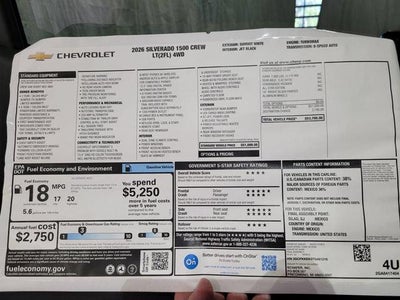 2026 Chevrolet Silverado 1500 LT (2FL)