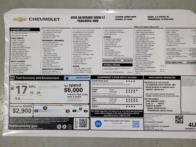2026 Chevrolet Silverado 1500 LT Trail Boss