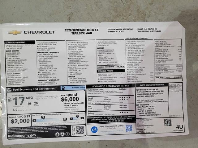 2026 Chevrolet Silverado 1500 LT Trail Boss