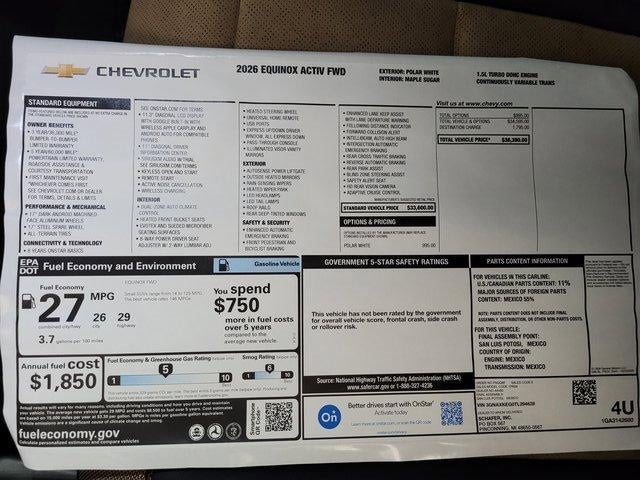 2026 Chevrolet Equinox ACTIV