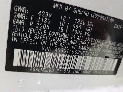 2022 Subaru Impreza Base AWD