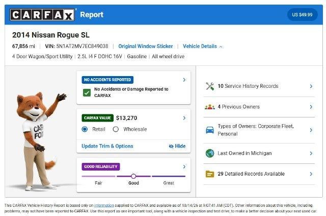 2014 Nissan Rogue SL AWD