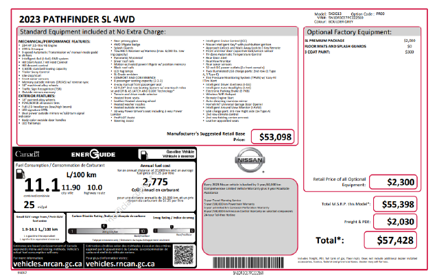 2023 Nissan Pathfinder SL 4WD