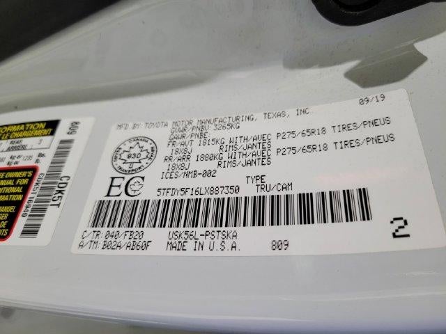 2020 Toyota Tundra 4WD SR5 4WD