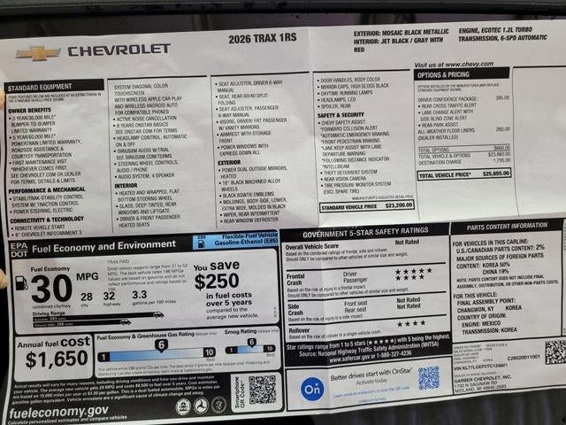 2026 Chevrolet Trax 1RS