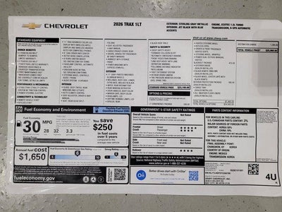 2026 Chevrolet Trax LT