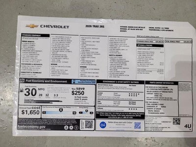 2026 Chevrolet Trax 2RS