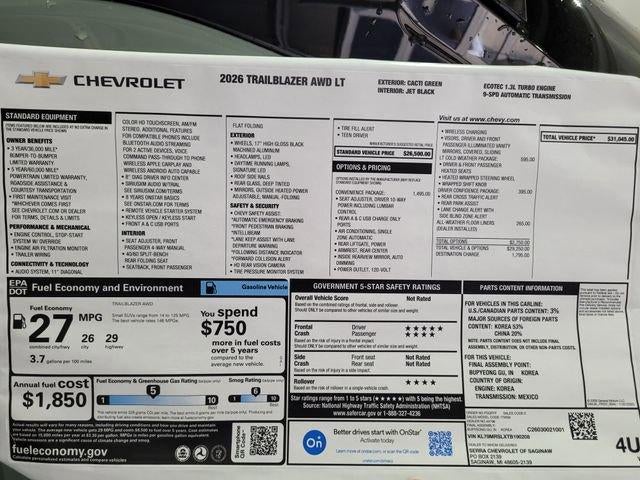 2026 Chevrolet Trailblazer LT