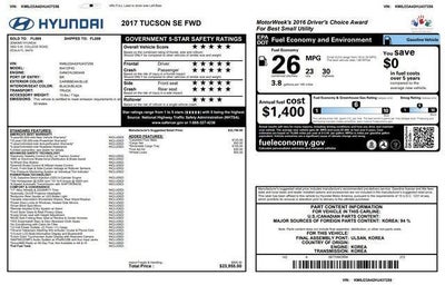 2017 Hyundai Tucson SE FWD