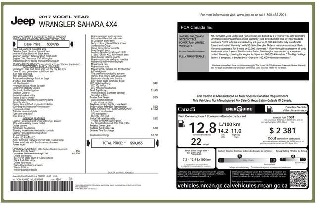 2017 Jeep Wrangler Winter