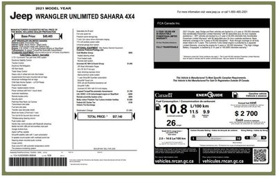 2021 Jeep Wrangler Unlimited Sahara
