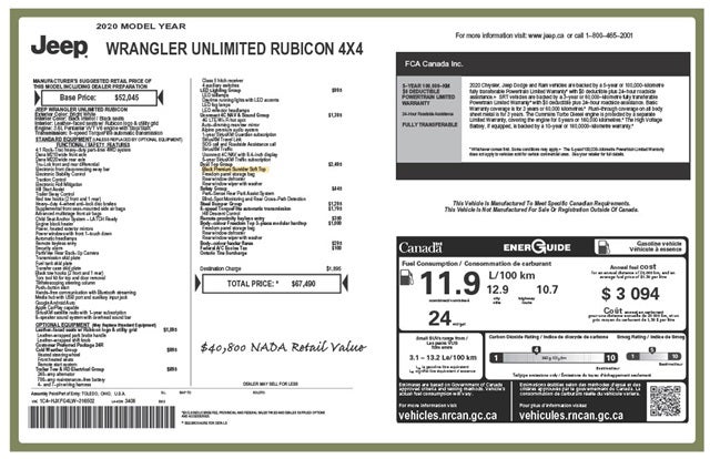 2020 Jeep Wrangler Unlimited Rubicon