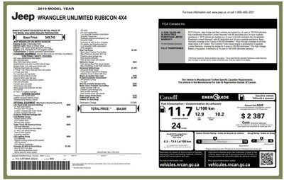 2019 Jeep Wrangler Unlimited Rubicon