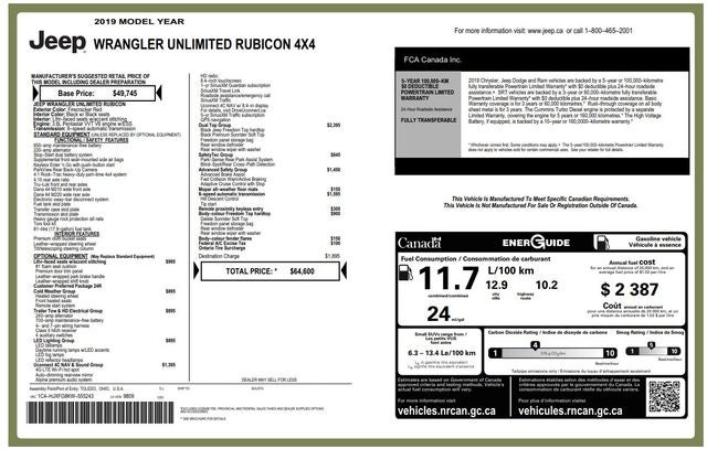 2019 Jeep Wrangler Unlimited Rubicon