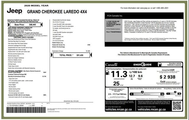 2020 Jeep Grand Cherokee Laredo